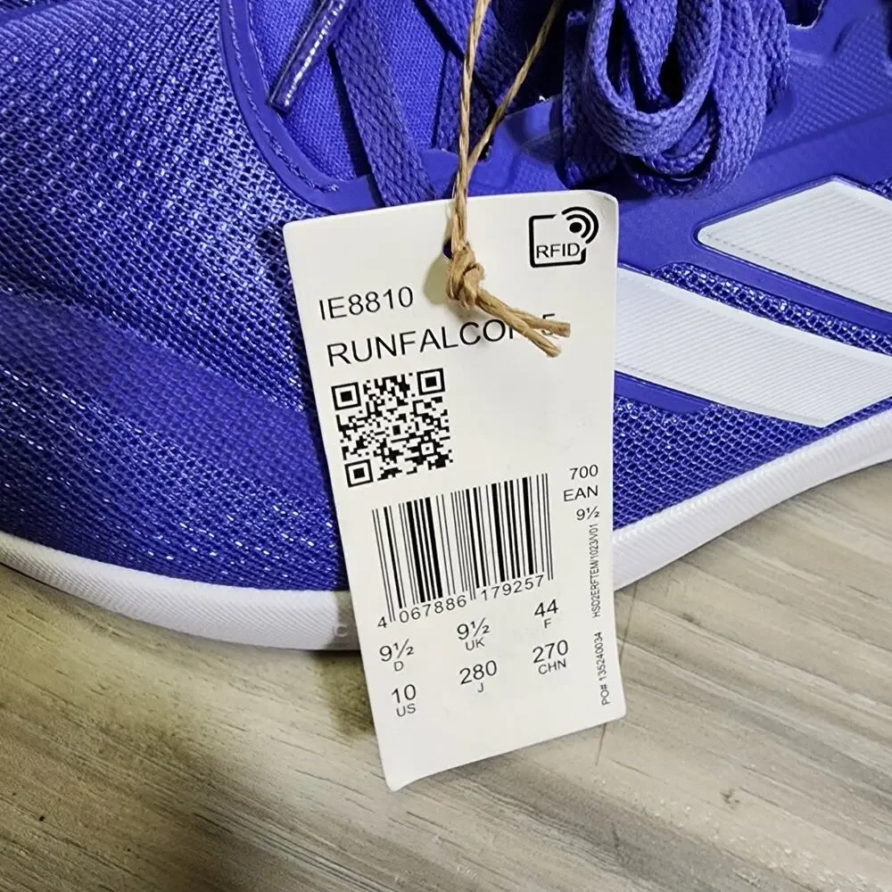 adidas Running Shoes Men's 10 Cobalt Blue Runfalcon 5 New